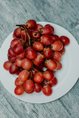 bunch of red grapes