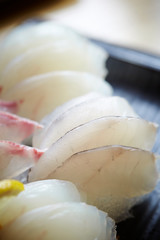 Sashimi, fresh raw fish 