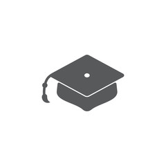 graduation hat symbol icon vector