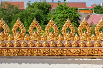 Beautiful landscape of Wat Nong Wang temple in Khon Kaen, Thailand