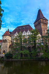 Old Hungarian castle near the lake