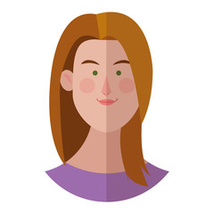 Woman face cartoon