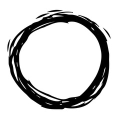 Vector hand drawn brush stroke ink sketch line