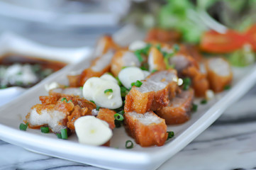 fried pork or deep fried pork