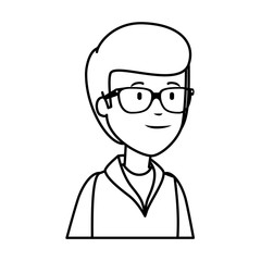 Fototapeta premium young and casual man character