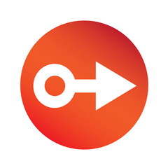 simple arrow sign icon