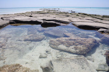 Resort white sand beach