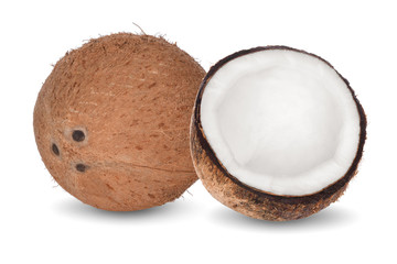 coconut isolated on white background