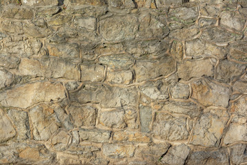 Rough old stone wall texture