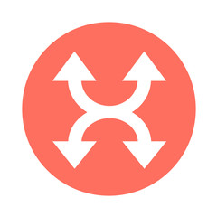 simple arrow sign icon