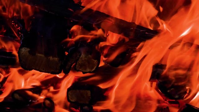 Le&ntilde;a consumida por el fuego