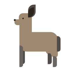 llama flat illustration