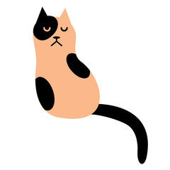 cute cat flat illustration