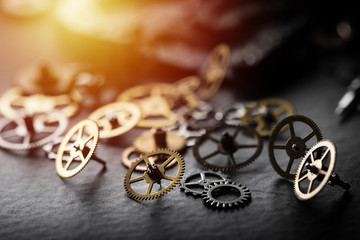 many parts of mechanical wristwatch