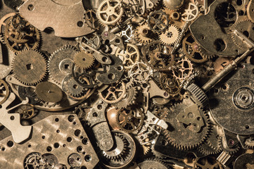 many parts of mechanical wristwatch