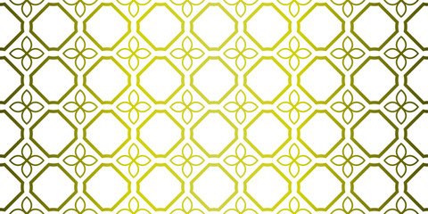 Yellow gradient Color Seamless Lace Pattern With Abstract Geometric. Stylish Fashion Design Background For Invitation Card. Illustration.