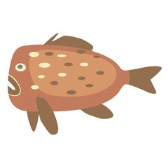 sea fish flat illustration