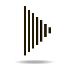 Black vector arrow. Arrow icon. 