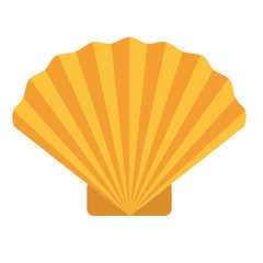 seashell flat illustration