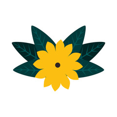 flower with leafs icon