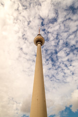 Obraz premium Berlin TV Tower, Fernsehturm Alex, Berlin, Germany