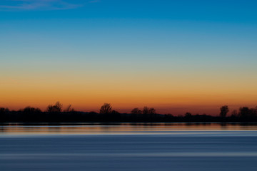 sunrise sky over the water