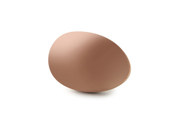Chocolate easter egg isolated on white