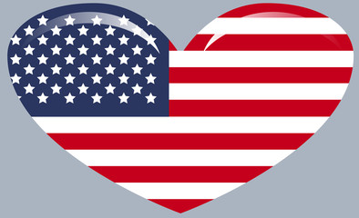 Fototapeta premium American flag with good colors. USA flag. United States. Independence day.