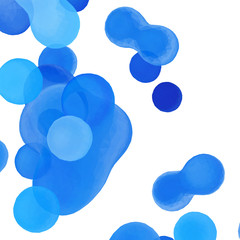 Vector background with blue drops. 