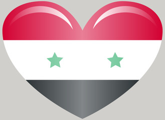 National flag of Syria with correct proportions and color scheme