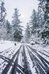 Snow On Street