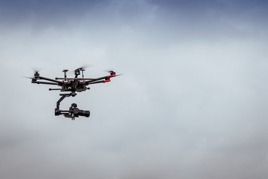 Big professional heavy drone