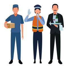 Jobs and professions avatars