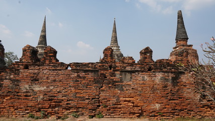 Fototapeta premium temple in ayutthaya thailand