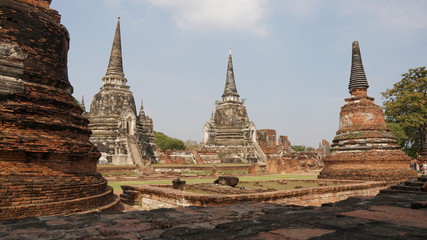 Fototapeta premium temple in ayutthaya thailand