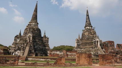 Fototapeta premium temple in ayutthaya thailand