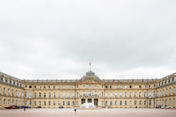 Obraz premium STUTTGART, GERMANY - June 25, 2018: New Palace Stuttgart, Germany