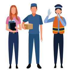 Jobs and professions avatars