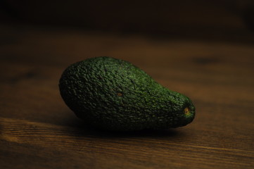 avocado on white background