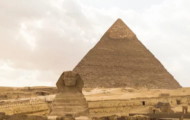 Foto op Canvas Egipt Piramidy w Gizie © Artur Grom
