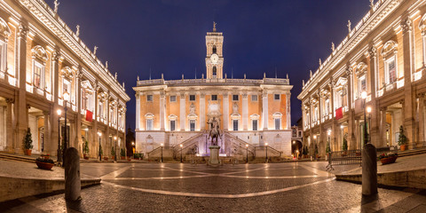 Campidoglio square on Capitoline Hill, Rome, Italy
