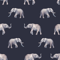 Aquarel olifant naadloze patroon