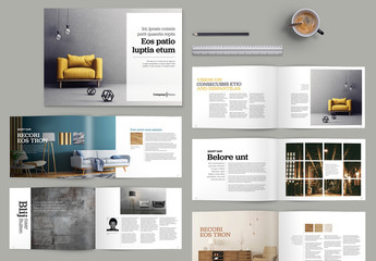 Brochure with Yellow Accents