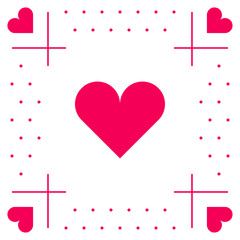Heart Icon Background