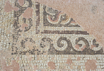 Мозаичные полы в доме Диониса,сохранившиеся со времен Римской Империи, Пафос, Кипр