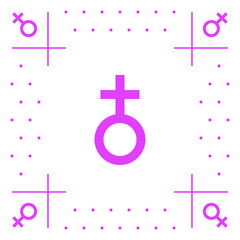 Venus Symbol Icon Background