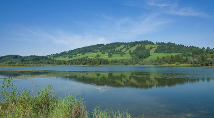 der Grüntensee im Allgäu nahe Pfronten und Nesselwang,Bayern,Deutschland