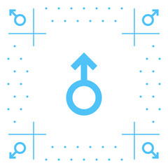 Mars Symbol Icon Background