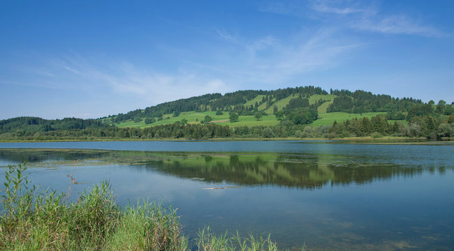 der Gr&uuml;ntensee im Allg&auml;u nahe Pfronten und Nesselwang,Bayern,Deutschland