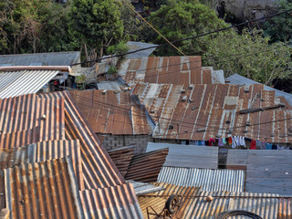 Poor living in Guatemala City